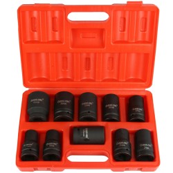 Kit Set 10 bussole boccole da 1' pollice ad impatto per auto camion 17-41 mm